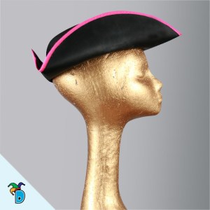 Sombrero Pirata Tela Rosa